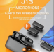 Wireless Dual Microphone J13 For i-Phone